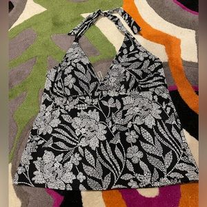 Lands End Tankini top sz 14